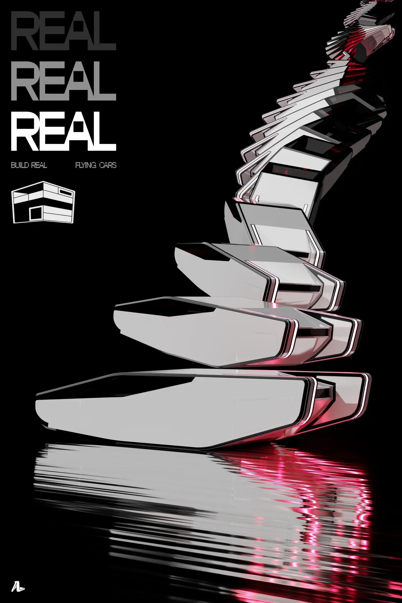 2120 Real Flying Cars Print